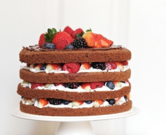 Chocolate Cake with Berries